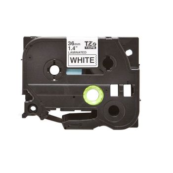 Ribon i-aicon brother p-touch tze261, negru pe banda alba