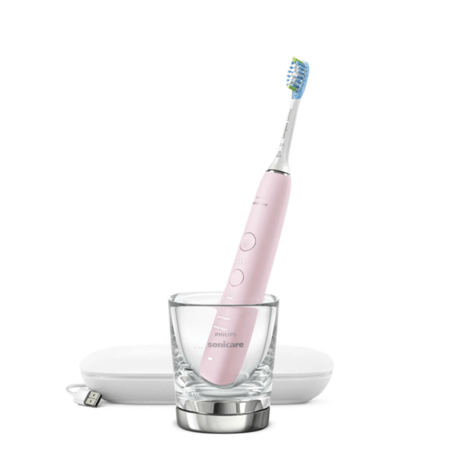 Periuta Diamondclean Philips,Functie Bluetooth,Compatibilitate Android / Ios, Culoare Roz/alb fotografia produsului View 5 L