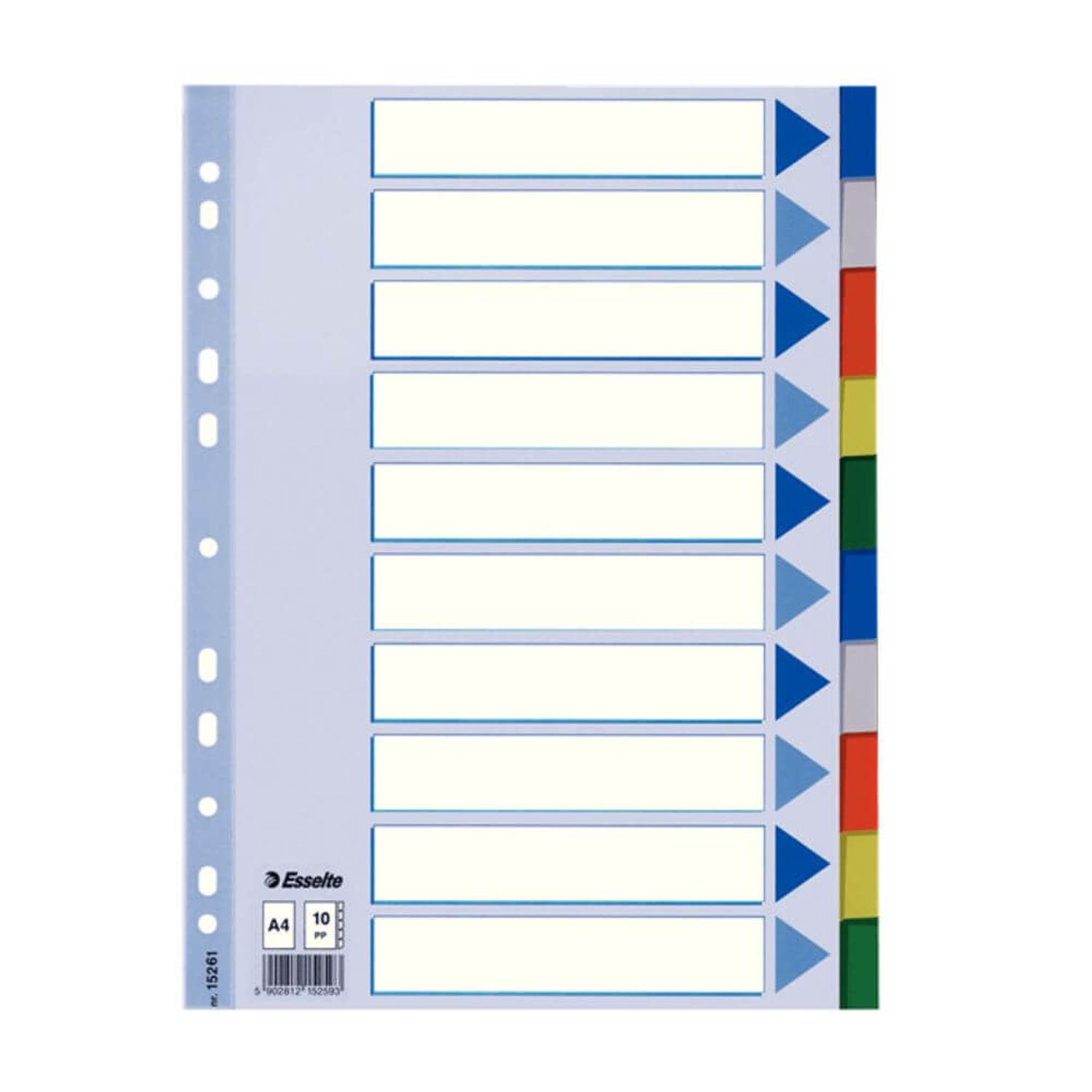 Index A4 Esselte, Plastic, Plastic, LCMES15261 fotografia produsului