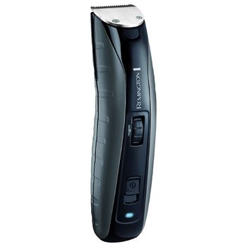 Aparat de tuns barba cu lame cu invelis din titan, remington,utilizare cu/fara cablu, culoare negru