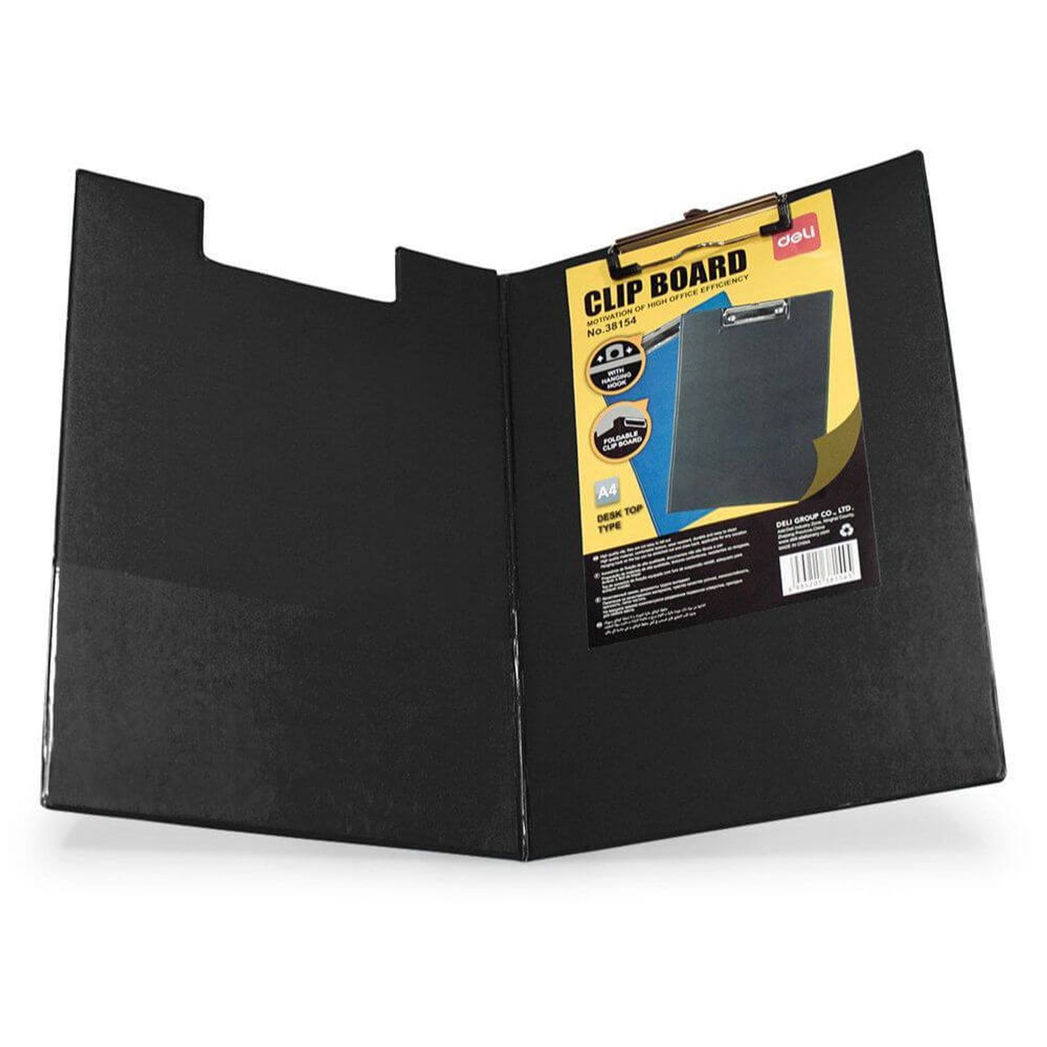 Clipboard Dublu A4 Deli, Negru fotografia produsului