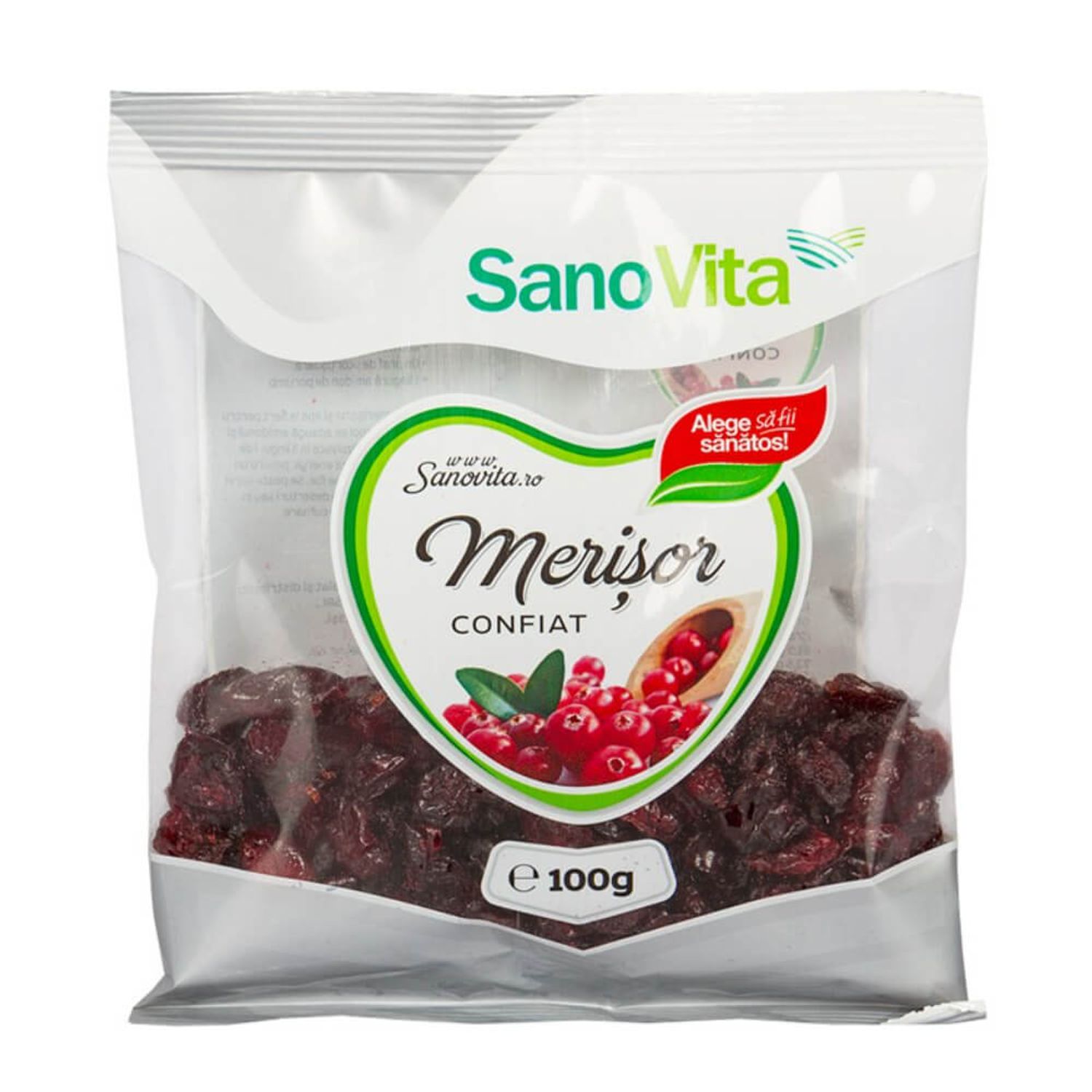 Merisoare Confiate Sano Vita, 100g fotografia produsului