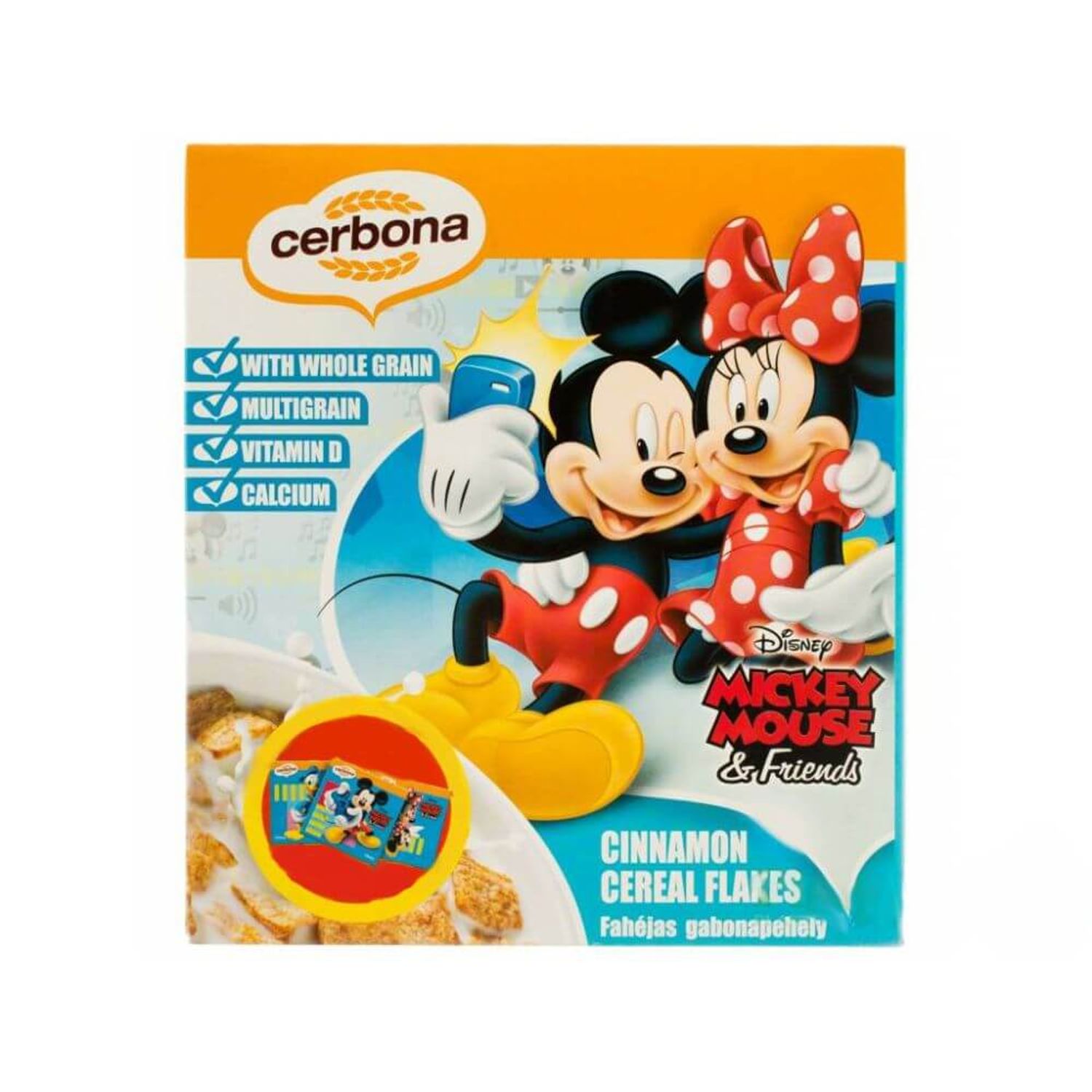 Cereale Cerbona Cinnamon Flakes Mickey Mouse, 225 g fotografia produsului