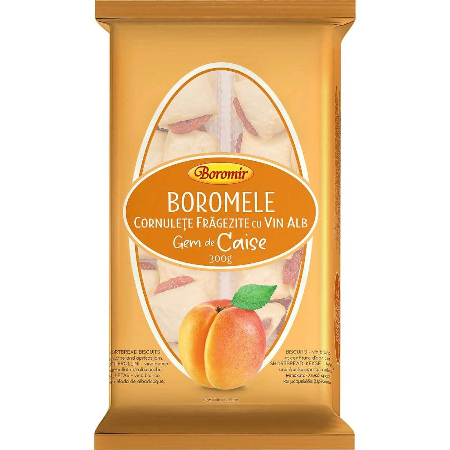 Cornulete cu Umplutura de Caise Boromir, 300 g fotografia produsului