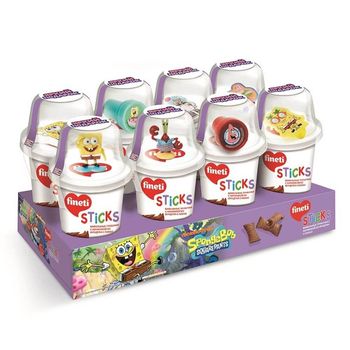 Napolitane cu Crema de Ciocolata Fineti Sticks Kids, 45 g, EFCLFS0060 elefant.ro Alimentare & Superfoods