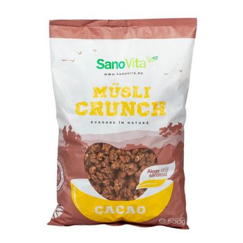 Musli crunch cu cacao sano vita 500g, musli