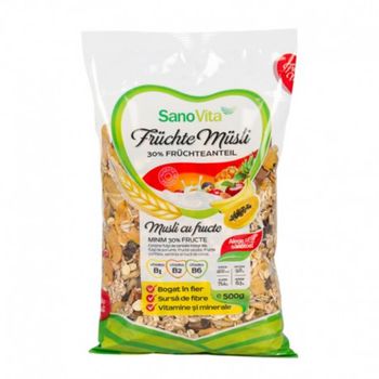 Musli cu fructe sano vita 500g, musli