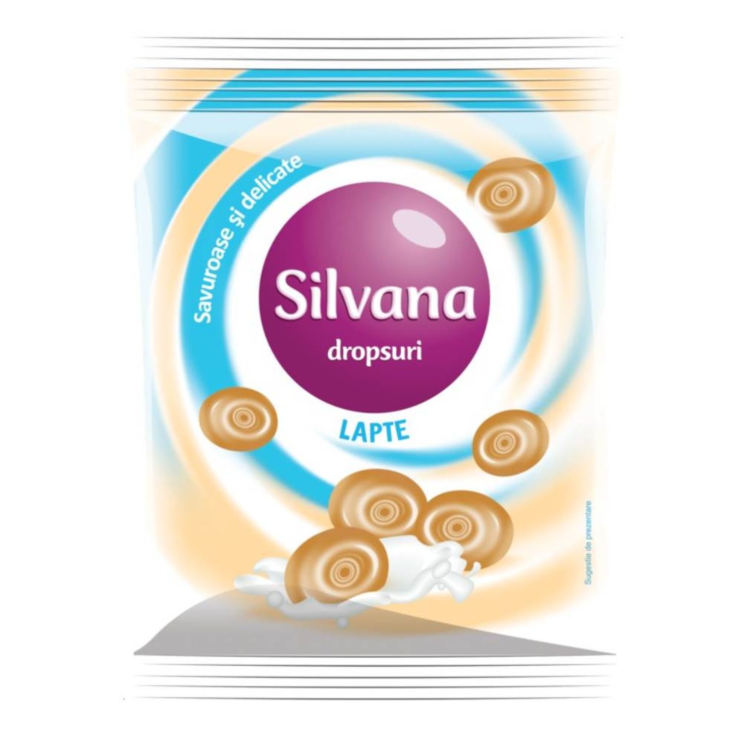 Dropsuri Silvana cu Aroma de Lapte, 75 g fotografia produsului