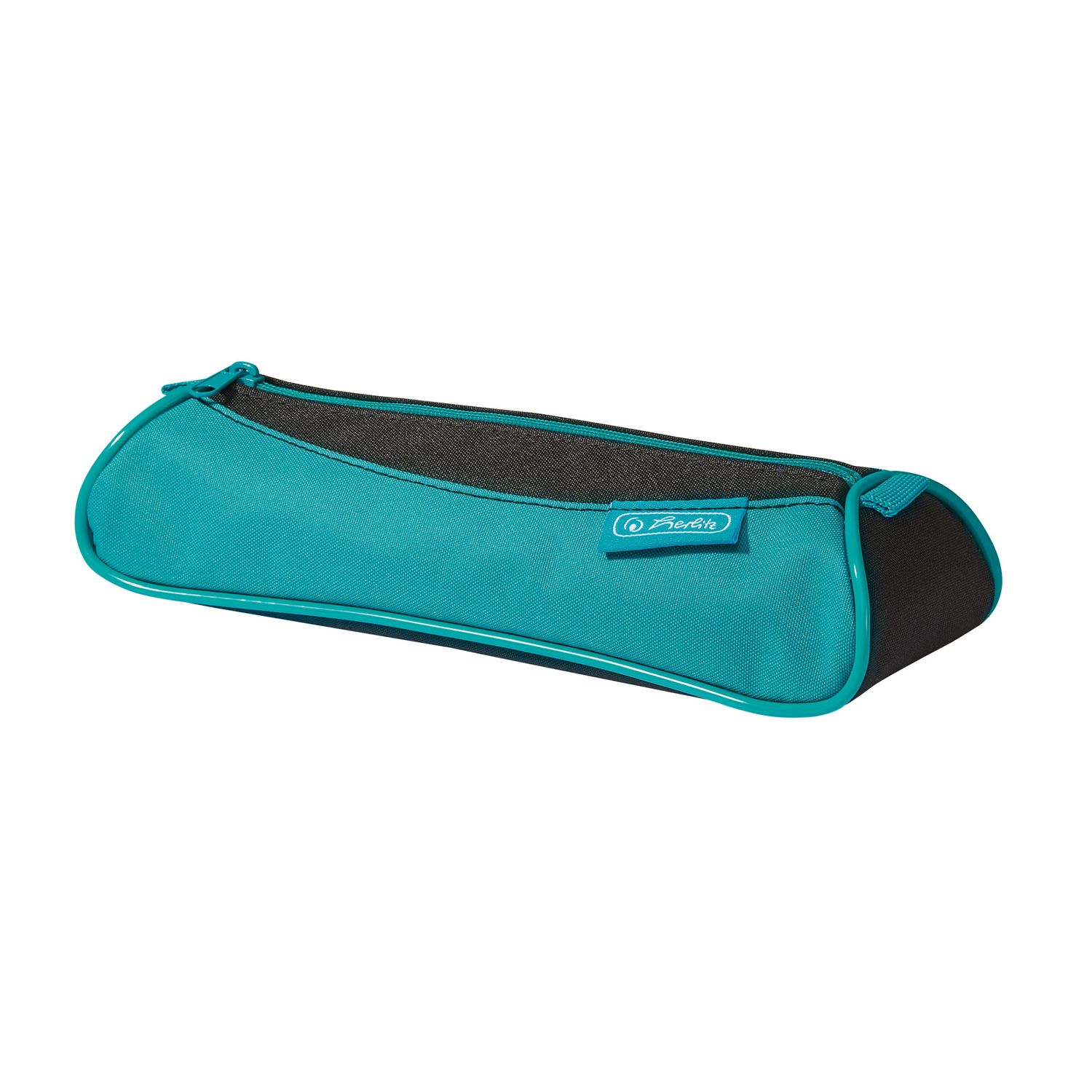 Necessaire Triunghiular Turcoaz/Negru fotografia produsului