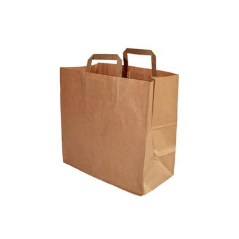 Set 50 sacose de hartie cu maner flat misavan, 32x17x31 cm