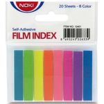 Set 8 Culori Index Adeziv din Plastic Noki, 8x45mm fotografia produsului