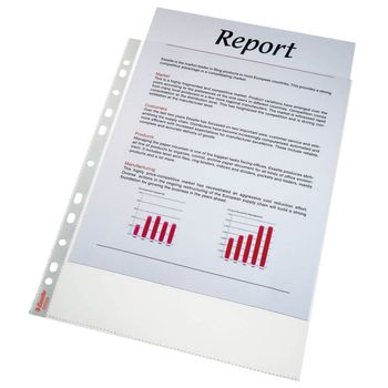 Set 100 folii protectie documente esselte, a4, lcmes56093