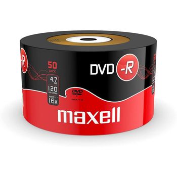 Set 50 DVD-R Inscriptibil Maxell, Capacitate 4.7 GB