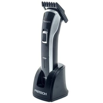 Aparat de tuns pritech, 3 w, lame precise din otel inoxidabil, acumulator reincarcabil, design modern, negru
