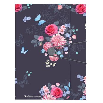 Dosar Mapa A4 Pp Inchidere Cu Elastic Motiv Ladylike Flowers