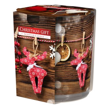 Lumanare parfumata in pahar de sticla aura christmas gift, parfum dulce