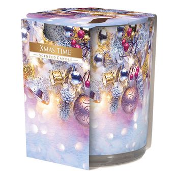 Lumanare parfumata in pahar de sticla aura christmas time, parfum dulce