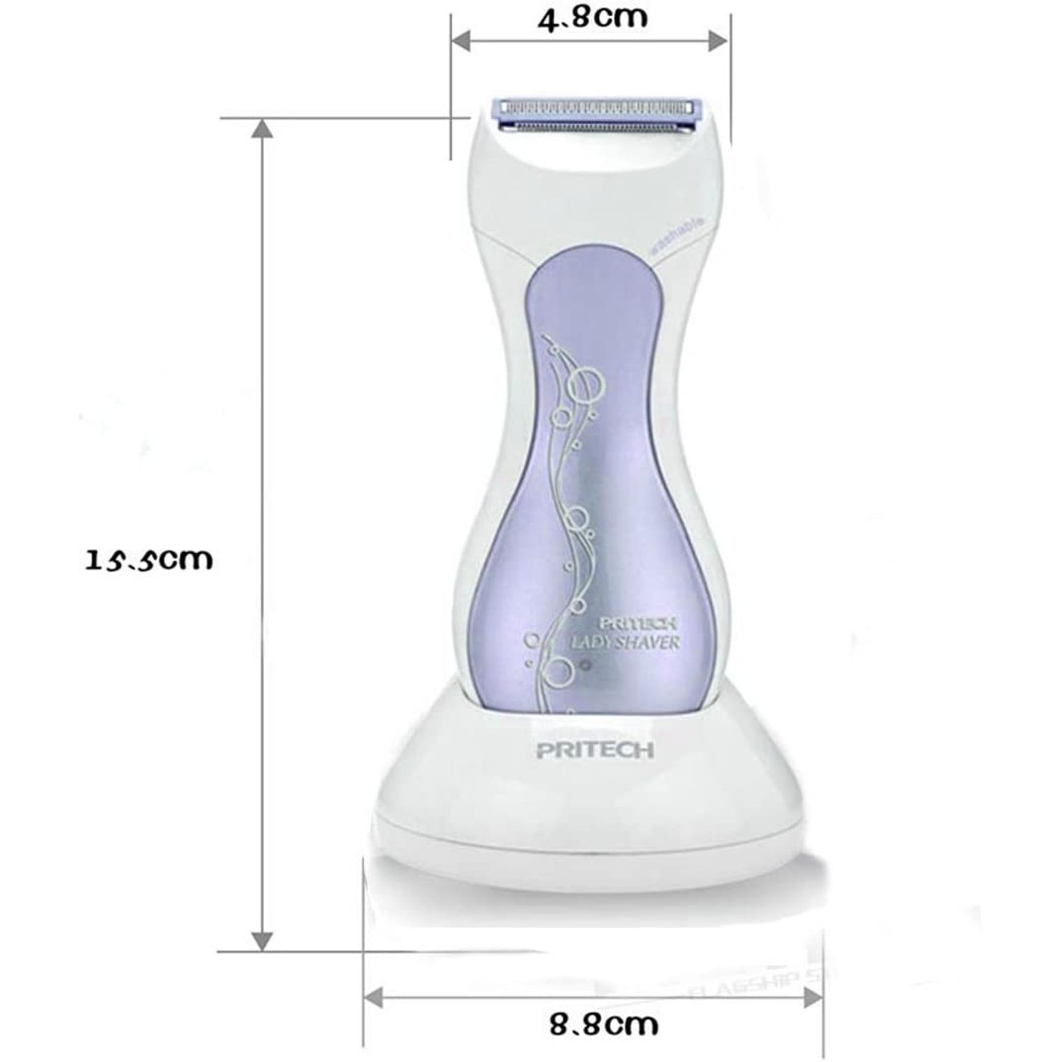 Epilator Electric Pritech, Lame Precise Din Otel Inoxidabil, Waterproof, albastru fotografia produsului View 2 L
