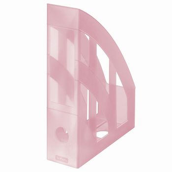 Suport dosare plastic a4 roz transparent