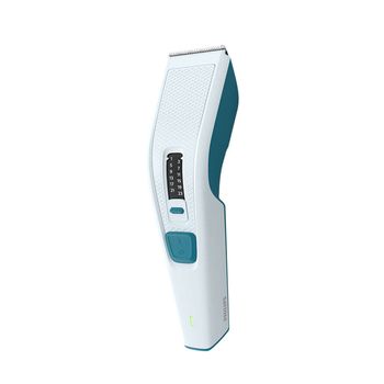 Aparat profesional de tuns cu lame din otel inoxidabil, autonomie 75 minute,latime cutit 41 mm, culoare alb si albastru
