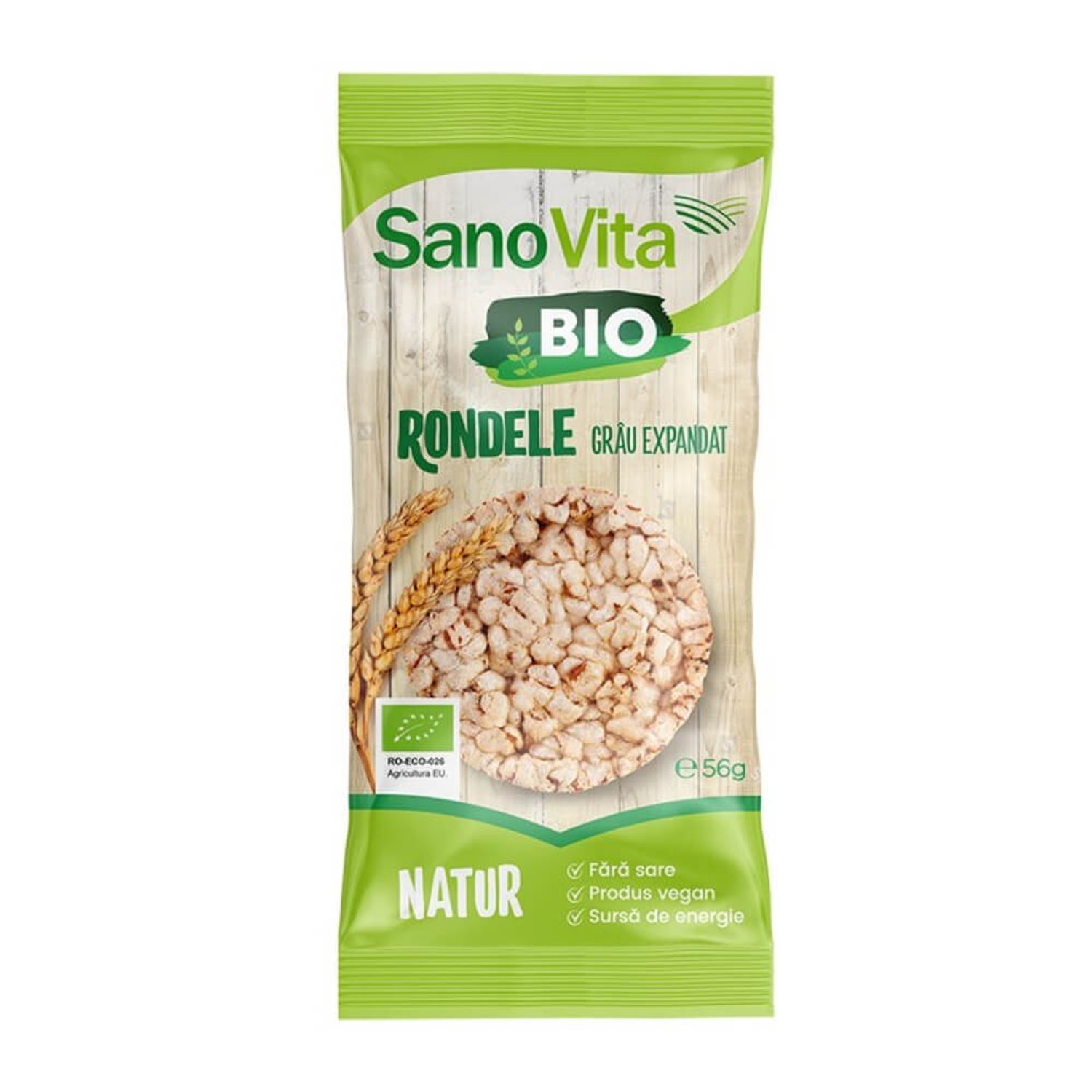 Rondele Simple din Grau Bio Sano Vita, 56g fotografia produsului