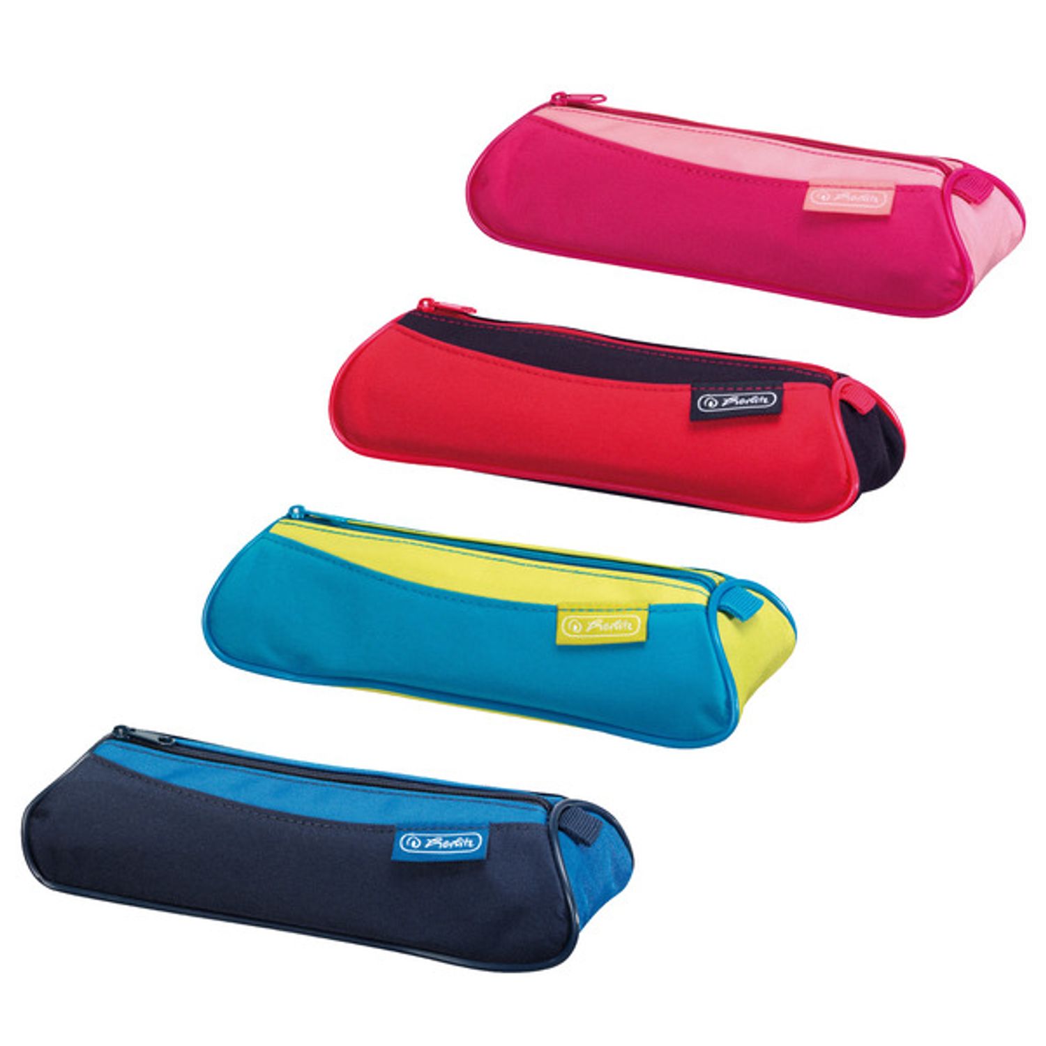 Necessaire Triunghiular Diverse Culori Combinate fotografia produsului
