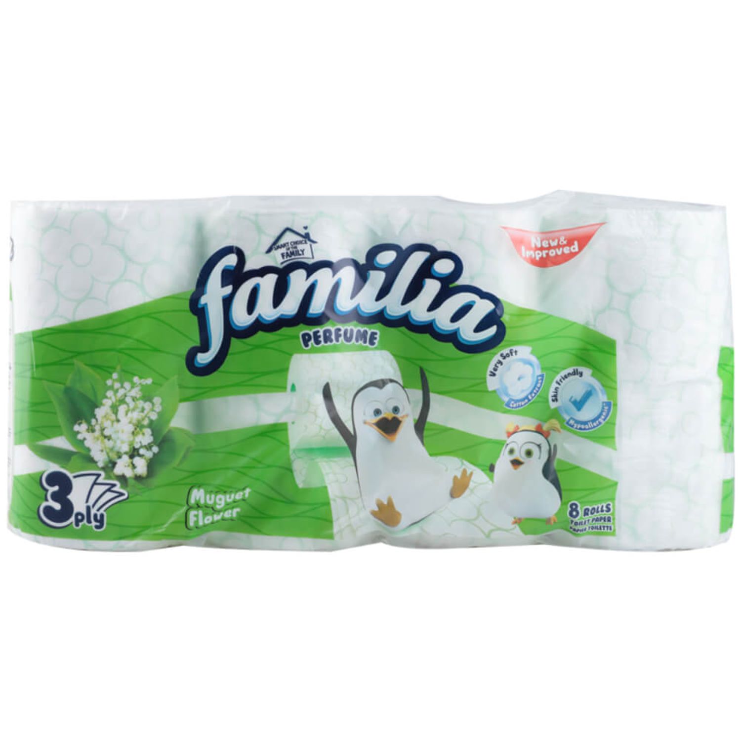 Hartie Igienica FAMILIA, 3 Straturi, Celuloza, MON123793LA fotografia produsului
