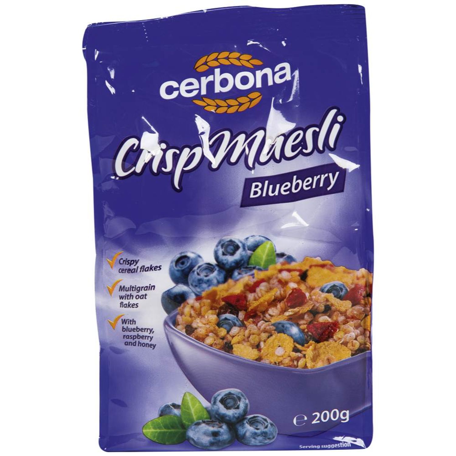 Cereale Musli cu Afine Cerbona, 200 g fotografia produsului