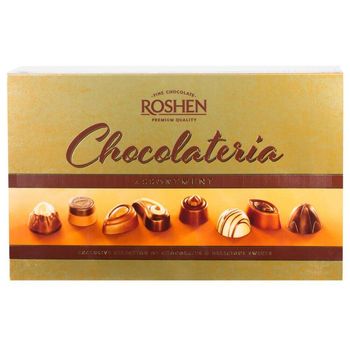 Praline de Ciocolata Asortate Roshen Chocolateria, 194 g Roshen elefant