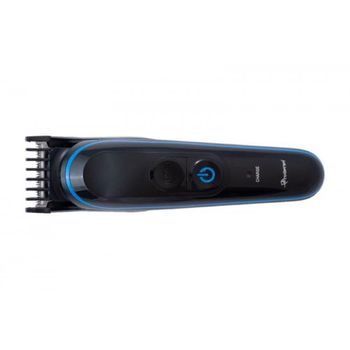 Aparat de tuns facial si corporal, 5 capete interschimbabile, functionare 2 ore, negru/albastru