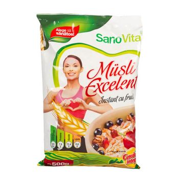 Musli Excelent cu Fructe Sano Vita 500g, Musli elefant.ro Alimentare & Superfoods