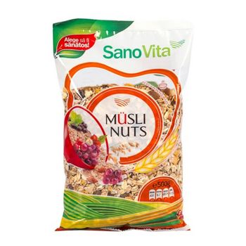 Musli Nuts Sano Vita 500g, Musli elefant.ro Alimentare & Superfoods