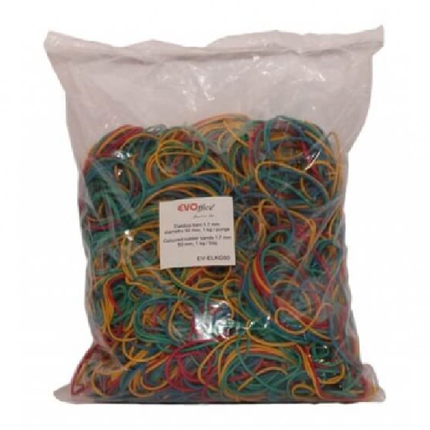 Elastice pentru Bani EVOffice, Diametru 50 mm, 1Kg/Bax, Elastice de Bani, Elastice Bani, Gume Elastice de Fixare, Ela fotografia produsului