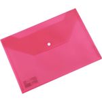 Mapa cu Capsa A4 Deli Rio, Plastic Roz Transparent fotografia produsului