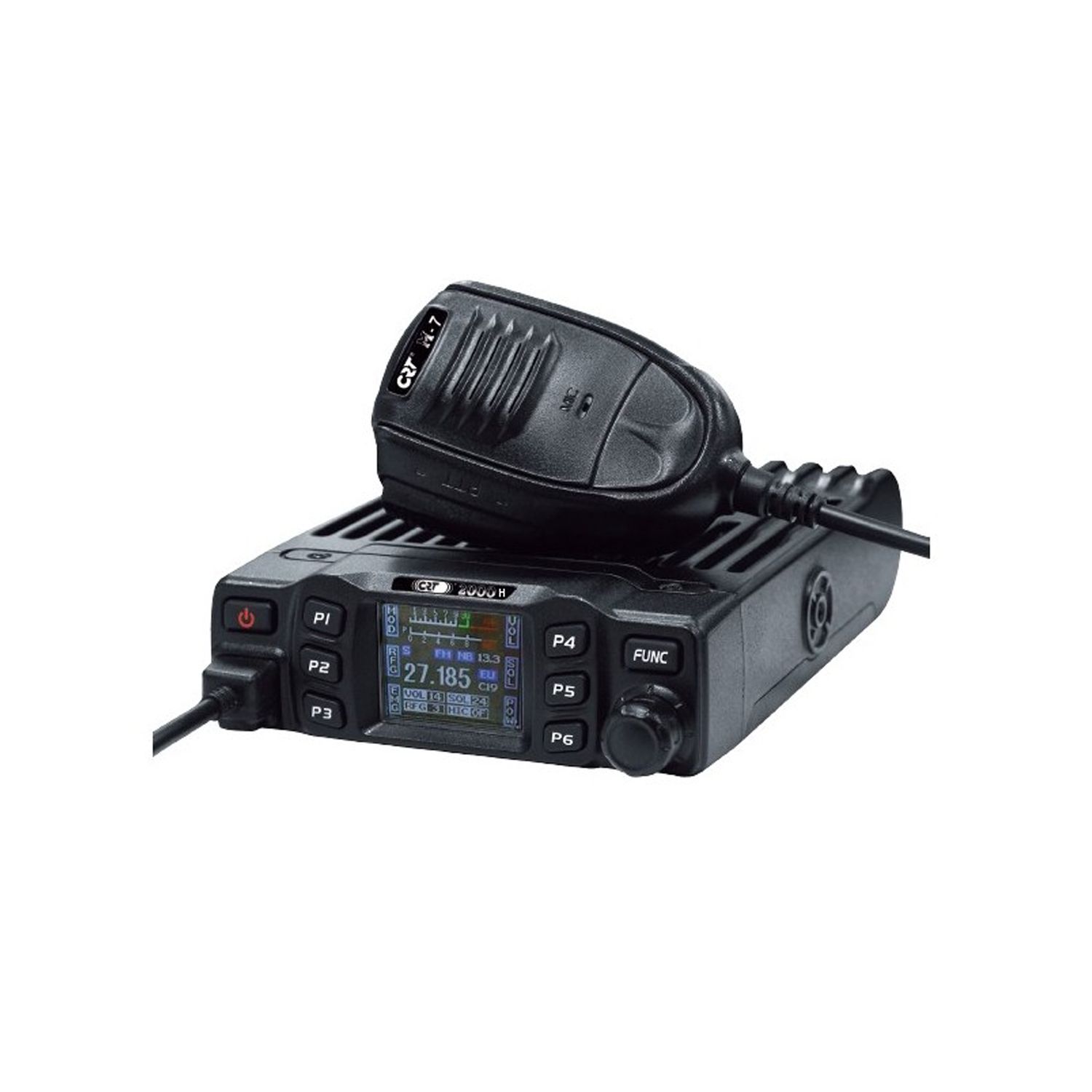 Statie radio CB CRT 2000H, 4W, AM/FM, 12V, ASQ, Scan, Display color, programabila fotografia produsului View 2 L