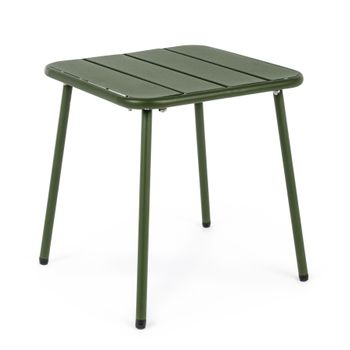 Masuta cafea marlyn 40x40 cm, otel , verde forest