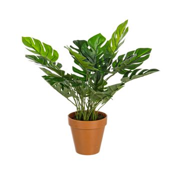 Planta artificiala in ghiveci, philondredon , 30 frunze, 45 cm inaltime