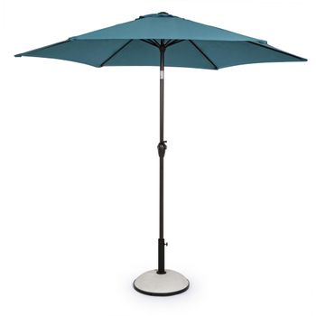 Umbrela gradina rotunda cu inclinatie stanga-dreapta, kalife 270x270x 235 cm , nordic blue