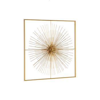 Decoratiune perete, auriu, 51 x 51 cm