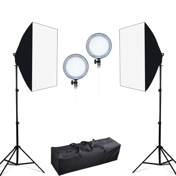 Kit Lumina Continua ,LED softbox studio foto-video, 45w/ 5500K, Geanta Transport, Set Profesional pentru Sedinta Foto Ej-Products imagine noua 2022