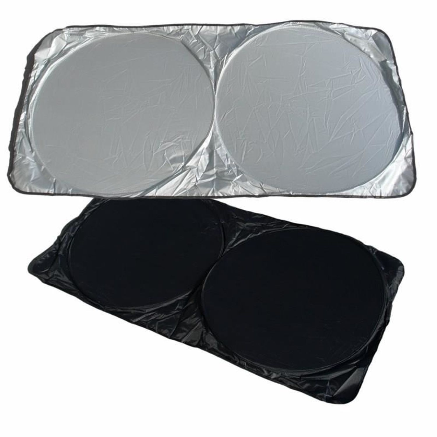 Parasolar arcuri RoGroup, 140 cm X 70 cm, argintiu fotografia produsului