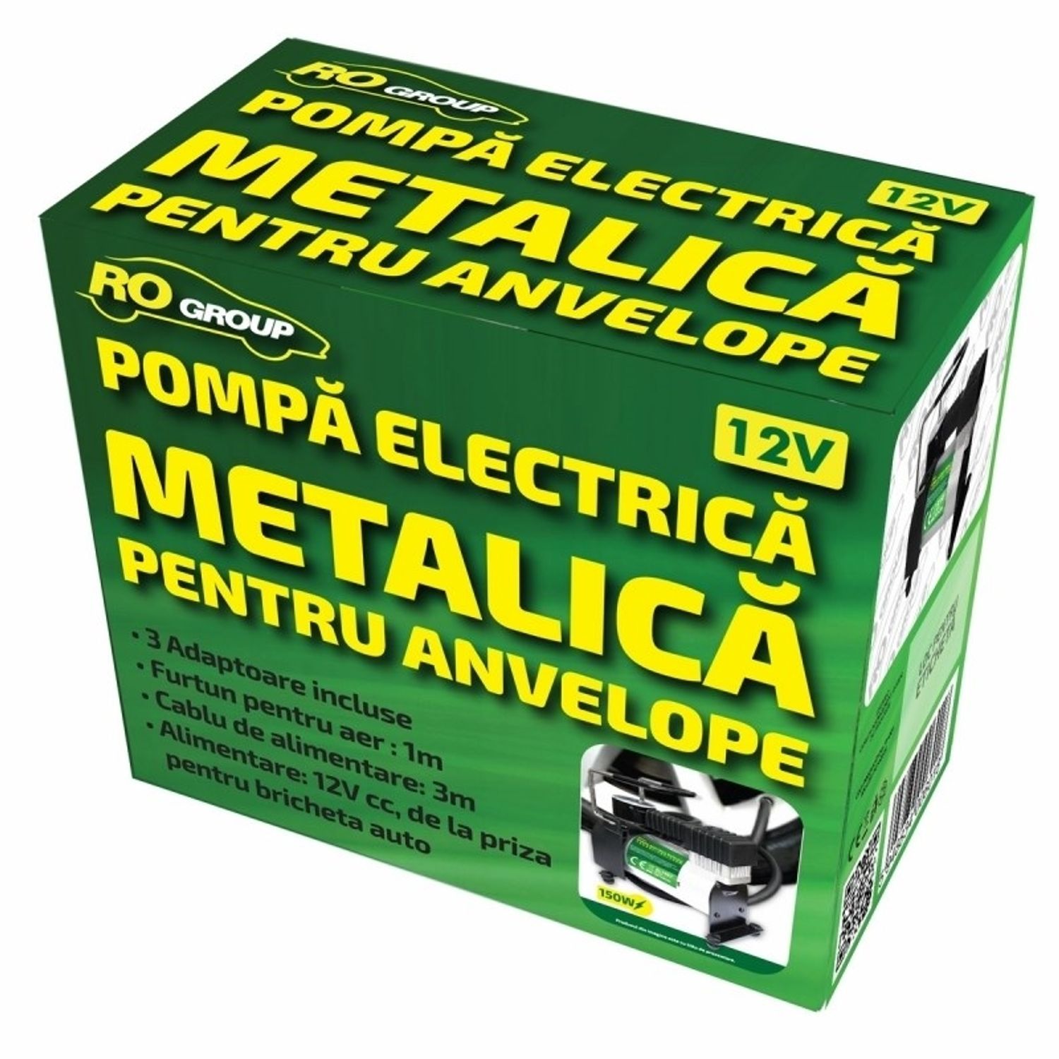 Compresor Auto 12V METAL - RoGroup fotografia produsului View 2 L