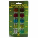 Set 10 sigurante auto plate cu led RoGroup, 12V fotografia produsului