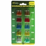 Set 10 sigurante auto plate RoGroup, 12V fotografia produsului