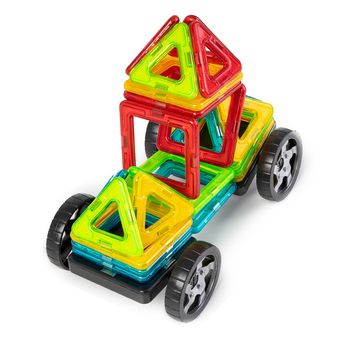 Set creativ de constructie cu piese magnetice - 40 piese