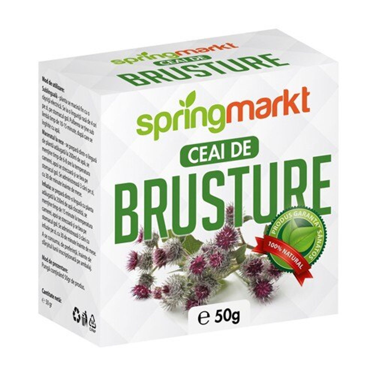 Ceai de Brusture Radacina 50 grame Springmarkt fotografia produsului