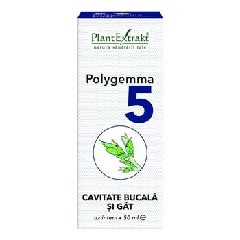 Polygemma nr. 5 – Cavitate, – Cavitate bucala si gat – 50 ml – Plantextrakt PlantExtrakt elefant