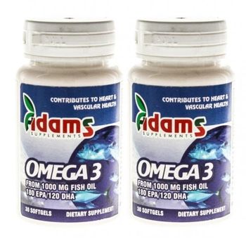 Set Omega 3 Adams, Adams Vision 1000Mg 30 + 30 capsule ADAMS VISION Nutrition