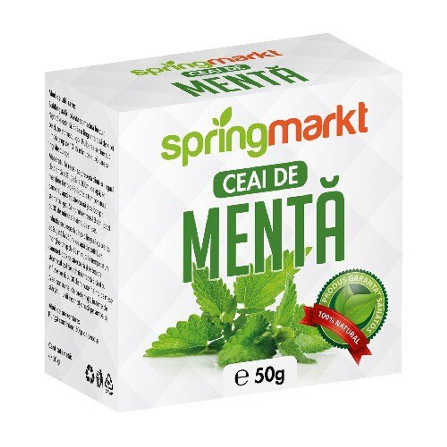 Ceai de Menta 50 grame Springmarkt Ceai de Menta, 50 grame Springmarkt fotografia produsului