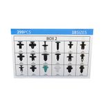 Set cleme de fixare 299 piese, universale, plastic fotografia produsului View 3 S